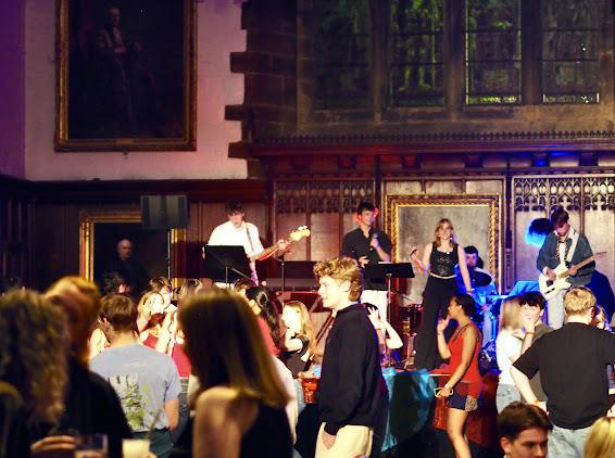 Prodigal Tongue performing in the Great Hall during the opening ceremony