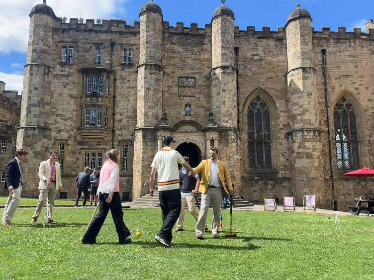 Concluding the croquet game with a 2-0 win for Castle