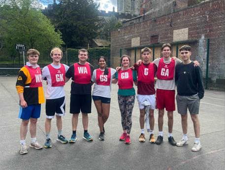 The winning Mixed Netball team